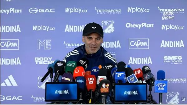 Fabián Bustos fue presentado, en propiedad, como nuevo entrenador de Millonarios - Captura de pantalla Millonarios