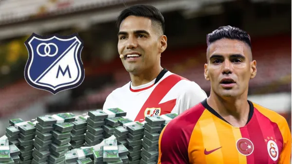 Falcao con la camiseta de Rayo Vallecano y Galatasaray