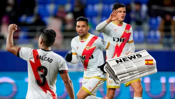 Falcao dijo presente en el triunfo de Rayo Vallecano.