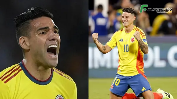 Falcao García y James Rodríguez Foto: DSports y EFE