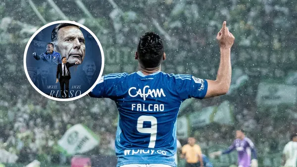 Falcao no se quedó en silencio y las emotivas palabras que dedicó a Miguel Ángel Russo Foto: MFC y Falcao