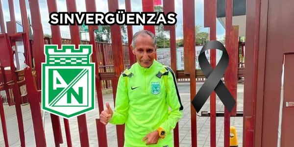 Falleció El Vitri y los hinchas no perdonan a Atlético Nacional.