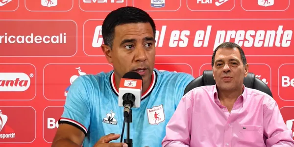 Farías no la pasa bien en el América de Cali. Foto de Farías tomada de YouTube América de Cali, Tulio vía El VBAR CARACOL.