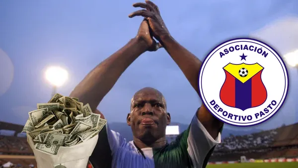 Faustino Asprilla, con la mirada en el Deportivo Pasto y con varios negocios fuera de las canchas. Foto: Win Sports, Escudoteca y Pexels
