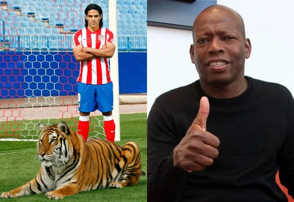 Faustino Asprilla se encuentra en Miami y mediante una prenda le rindió un homenaje a Radamel Falcao.