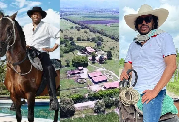 Faustino Asprilla y René Higuita tienen sus buenas fincas en Colombia, pero son bastante diferentes una de la otra.