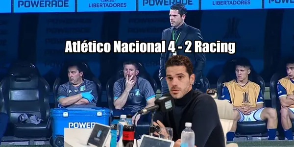 Fernando Gago fue un mal perdedor contra Atlético Nacional en el Estadio Atanasio Girardot.