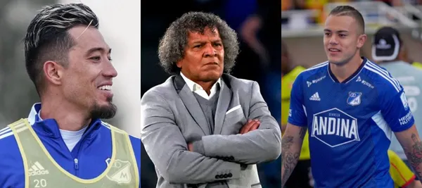 Fernando Uribe no es titular y viene sumando apenas algunos minutos con Millonarios