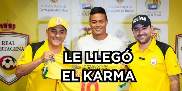 Fichaje de El Chino Sandoval con el Real Cartagena. Foto tomada de Gol Caracol