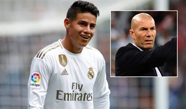 Finalmente se pudo conocer porqué Zinedine Zidane no ponía a James Rodríguez en el Real Madrid
