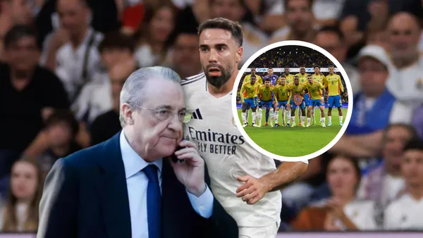 Florentino Pérez y Dani Carvajal Foto: El País, Marca y CRN Noticias
