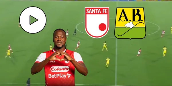 Foto: Captura de pantalla de Win Sports / Twitter Santa Fe