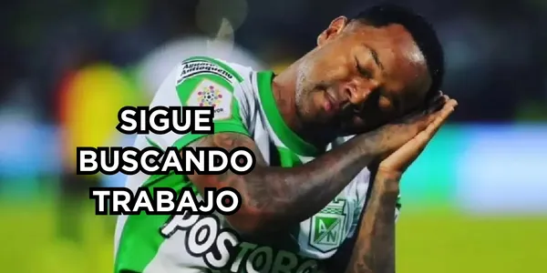 Foto de Dorlan Pabón celebrando un gol con Atlético Nacional. Foto tomada de Antena 2.