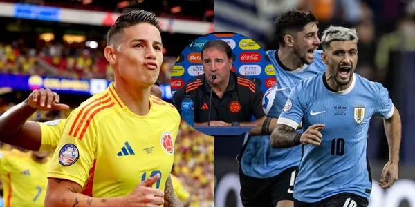 Foto: FCF Twitter / Captura de pantalla Win Sports / Selección Uruguay Twitter