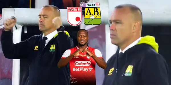 Foto: Foto: Captura de pantalla Win Sports / Twitter Santa Fe