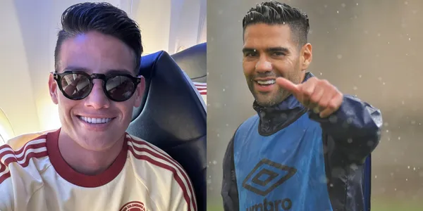 Foto: James Rodríguez Twitter / Radamel Falcao Twitter