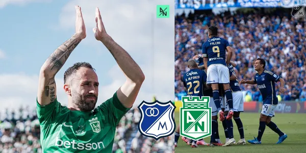 Foto: Millonarios FC Twitter / Atlético Nacional Twitter