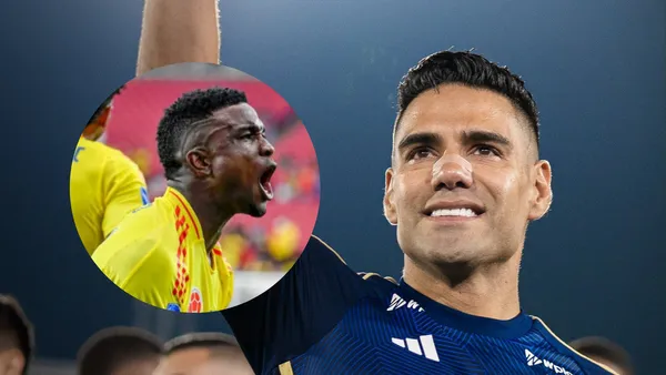 Foto: redes de Jhon Córdoba y Falcao García.