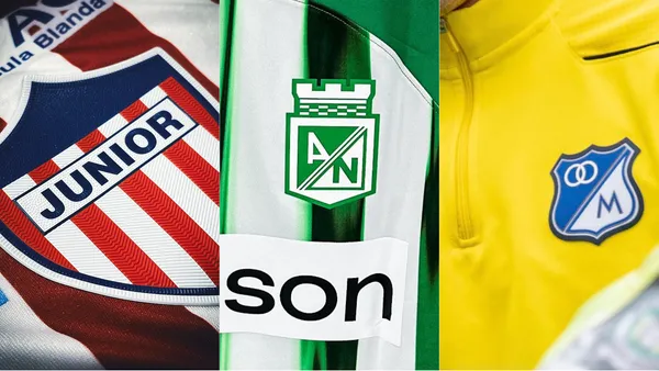 Foto: redes de Junior, Nacional y Millonarios.