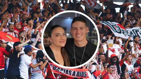 Foto: redes de Junior y James Rodríguez.