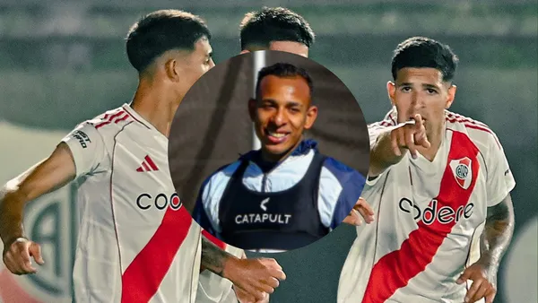Foto: redes de River Plate y Sebastián Villa.