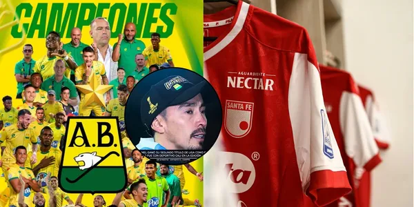 Foto: Twitter Santa Fe / Twitter Atlético Bucaramanga / Captura de pantalla de Win Sports