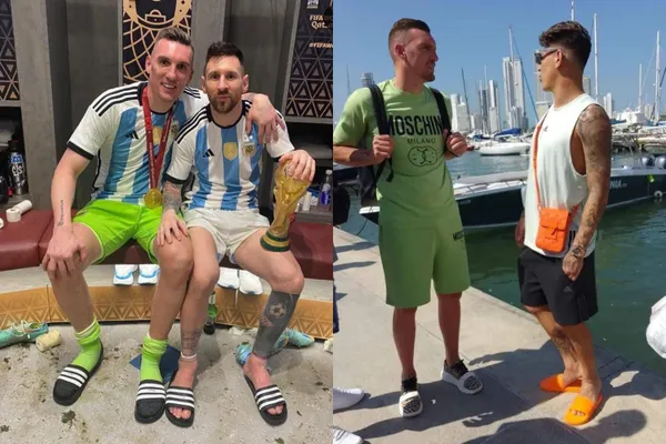 Franco Armani ganó el Mundial de Qatar 2022 con Lionel Messi y se dejó ver con Jorge Carrascal en Colombia.