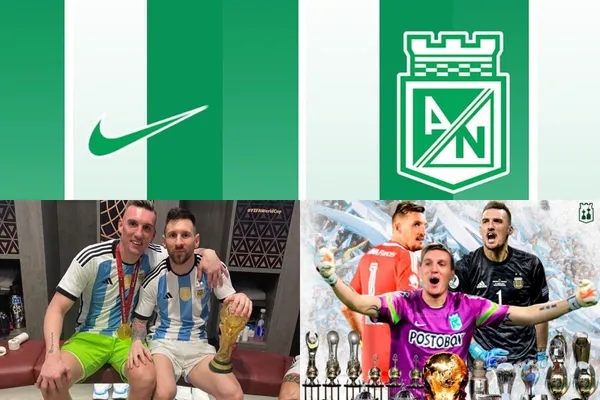 Franco Armani salió como Campeón del Mundo con Argentina y en Atlético Nacional todavía lo esperan de regreso.