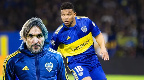 Frank Fabra, al lado Diego Martínez. Ambos representando a Boca Juniors. FOTO: Transfermarkt.