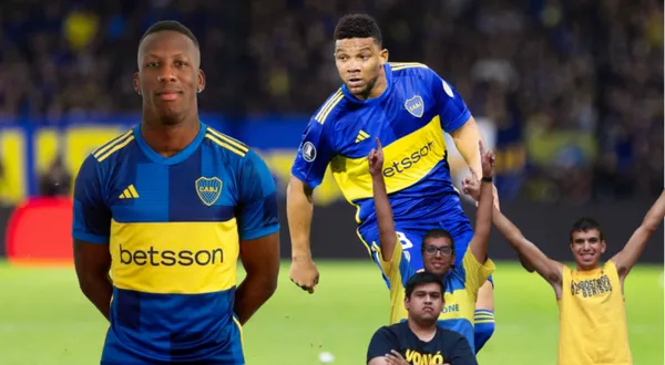 Frank Fabra jugando para Boca Juniors, al lado Luis Advíncula. FOTO: Transfermarkt