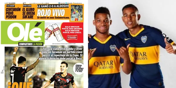 Frank Fabra y Sebastián Villa no tuvieron su mejor partido con Boca Juniors.