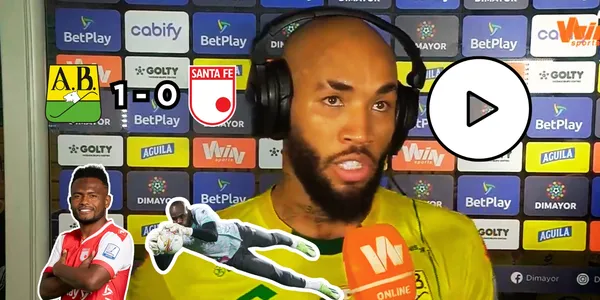 Fredy Hinestroza dando unas declaraciones