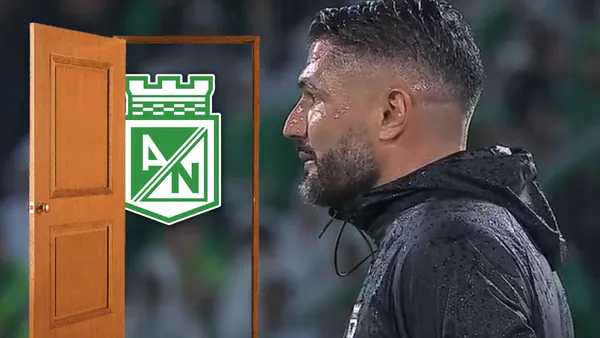 ¡Fuera Gandolfi! 3 razones de peso para que no siga en Nacional. Foto: Captura de Win Sports, Escudoteca y Pexels