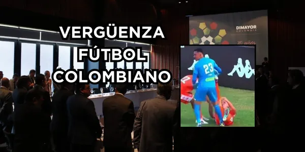Fútbol colombiano en tela de juicio. Foto tomada de Twitter @Dimayor y captura de pantalla Antena 2 Twitter @Antena2RCN.