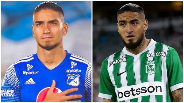 Futbolistas que jugaron en Millonarios y en Atlético Nacional - Instagram @Cristianarango e imagen hecha con IA
