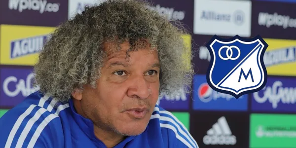 Gamero elogiado en Colombia. Foto de Gamero tomada de Twitter @MillosFCoficial y logo de Wikipedia.