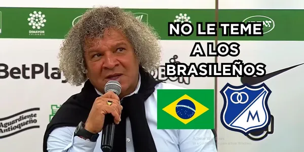 Gamero no le teme a los brasileños. Foto tomada de rueda de prensa DIMAYOR.