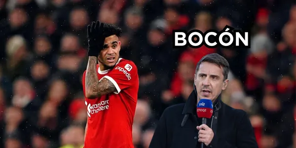 Gary Neville destrozó con unos comentarios a Luis Díaz en el Liverpool.