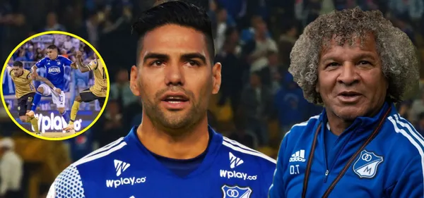Gesto de Radamel Falcao con Millonarios (Foto tomada de Boyacá Radio, Ejemplar y Noticias Caracol)