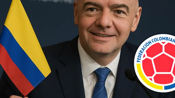 Gianni Infantino, presidente de la FIFA Foto: Escudoteca y creada con Chat GPT