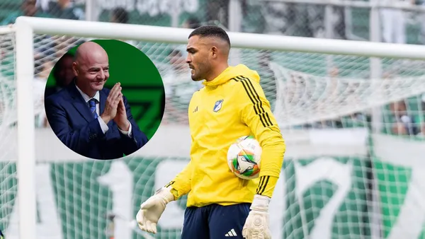 Gianni Infantino y Álvaro Montero Foto: FIFA y MFC