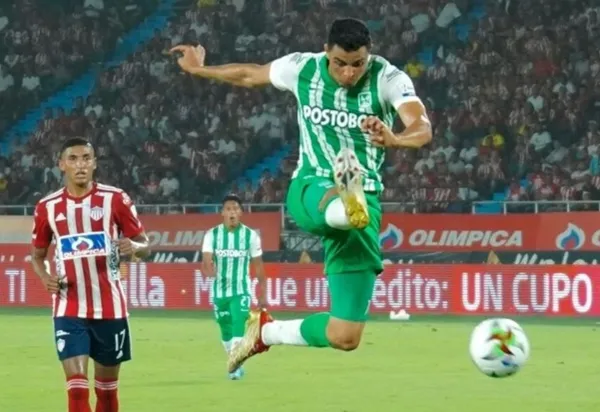 Giovanni Moreno logró un hito importante en su carrera con Atlético Nacional al enfrentarse al Junior FC.