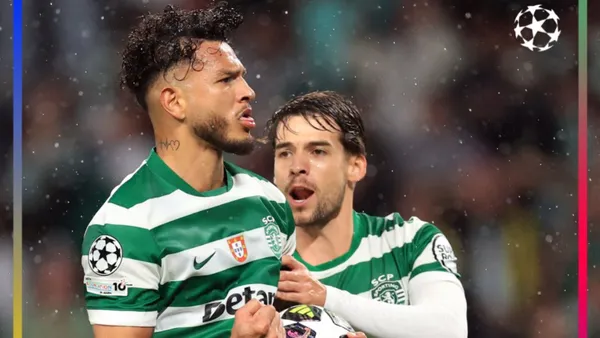 Gol y asistencia de Luis Javier Suárez con el Sporting de Lisboa - X @ChampionsLeague