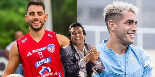 Gonzalo Lencina y Santiago Mele se dejaron contagiar por la alegría de los barranquilleros.