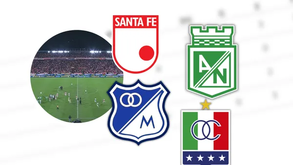 Grupo B abierto tras victoria de Nacional. Foto: Captura de Win Sports y Escudoteca