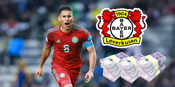 Gustavo Puerta jugando con la Selección Colombia Sub 20