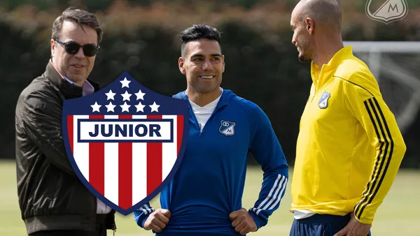 Gustavo Serpa, Radamel Falcao García y David González Foto: MFC y Escudoteca