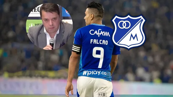 Gustavo Serpa y Radamel Falcao García Foto: Falcao, Escudoteca y Captura de X