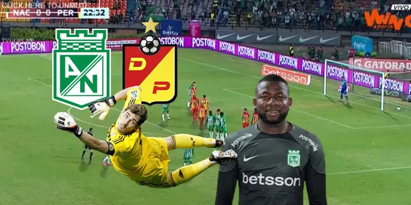 Harlen Castillo con una excelente doble en Atlético Nacional contra Deportivo Pereira