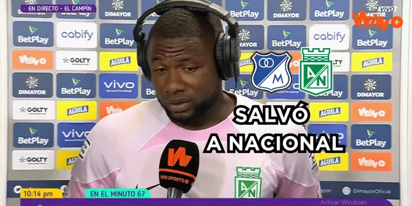 Harlen Castillo habló tras el partido de Atlético Nacional contra Millonarios FC.